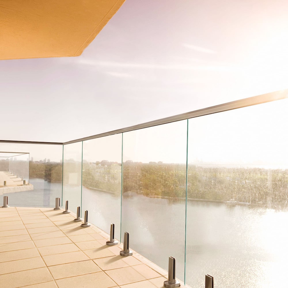 Cl&ocirc;ture piscine en verre inox GLASSFIT CC-782